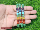 7 Chakra Green Aventurine Opportunity Bracelet — Authentic Genuine Gemstone Bead Detail
