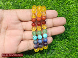 7 Chakra Citrine Solar Wealth Bracelet — Authentic Genuine Gemstone Bead Detail